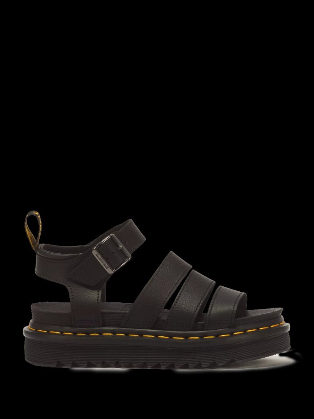 Dr Martens Blaire Athena Leather Strap Sandals Black Women's 9